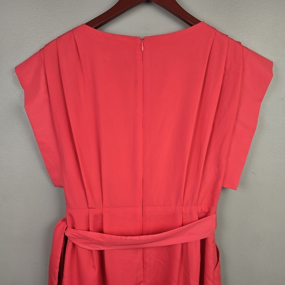 ELIZA J Sleeve Sash Belt Dress Pink Womens‎ Size 4 Cocktail Special Occasion - Picture 5 of 14